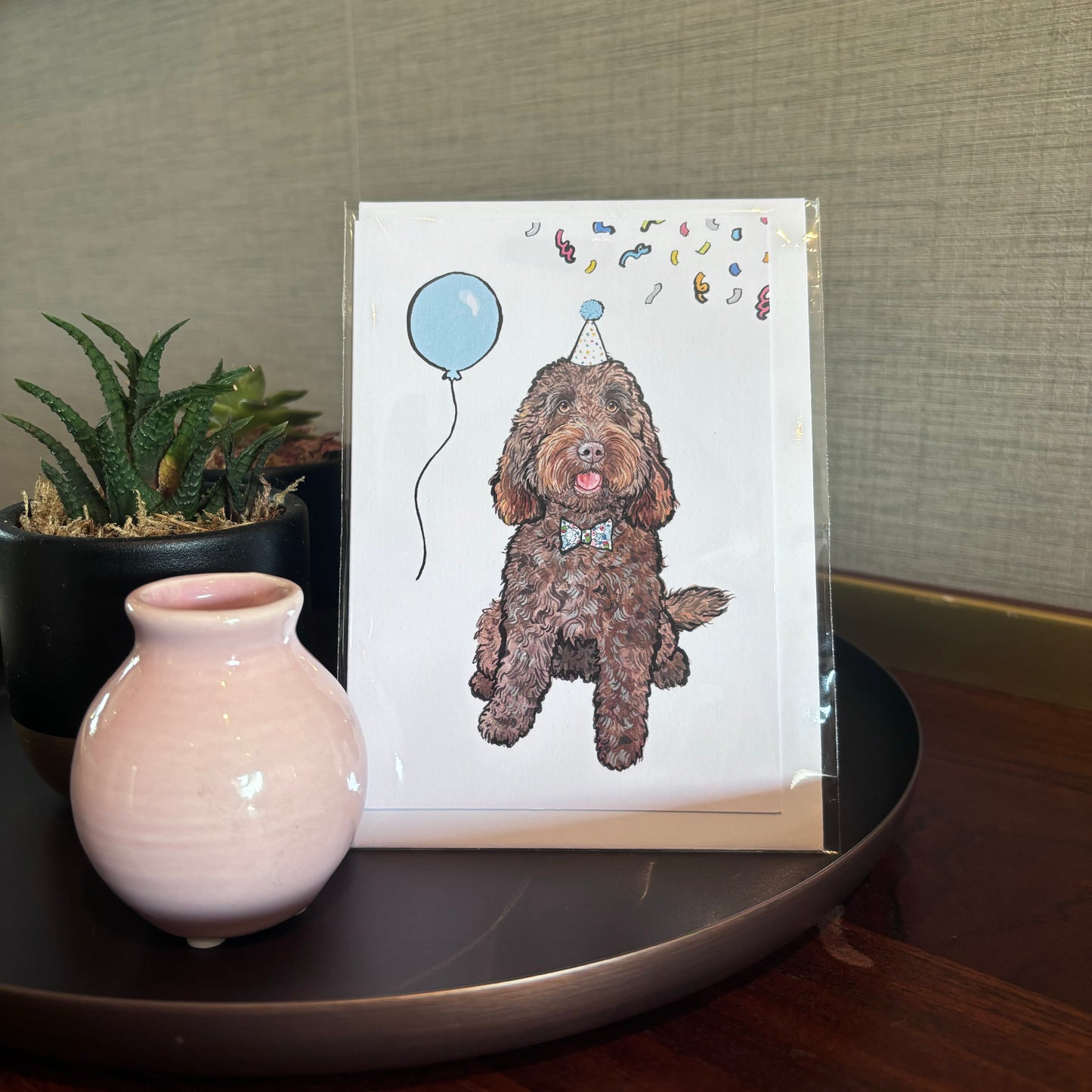 Pet Portrait Illustration Birthday Cards