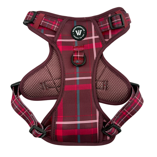 Peak Paws Harness - Mulberry Plaid