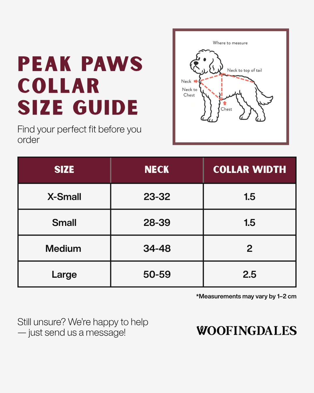 Peak Paws Collar - Burnt Orange - Woofingdales.co.uk
