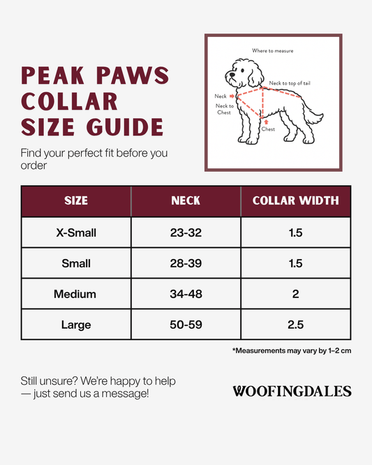 Peak Paws Collar - Burnt Orange - Woofingdales.co.uk