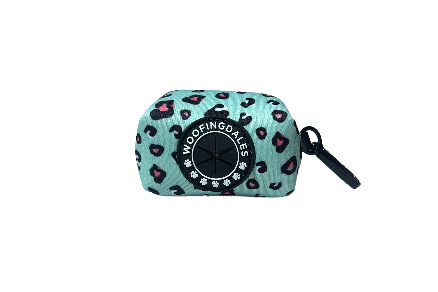 Image of Woofingdales Product - 'Leopard Poop Bag Holder (Green)'