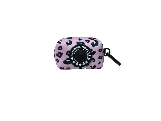 Image of Woofingdales Product - 'Leopard Poop Bag Holder (Pink)'