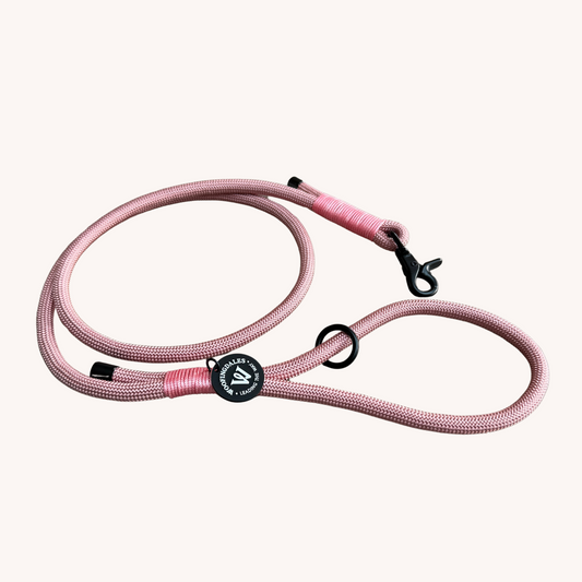 Peak Paws Rope Lead - Dusty Pink