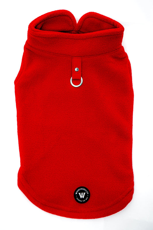 Dog Fleece - Red - Woofingdales.co.uk