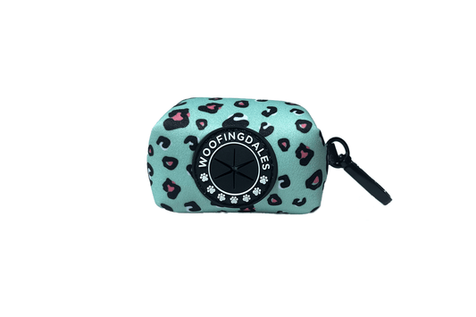 Leopard Poop Bag Holder - Green - Woofingdales.co.uk