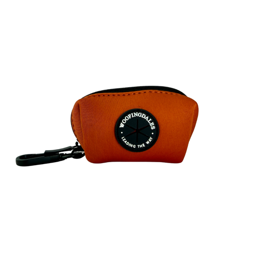 Peak Paws Poop Bag Holder - Burnt Orange