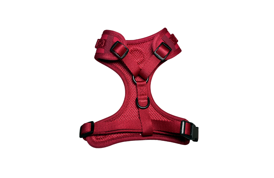 Peak Paws Adjustable Harness - Burgundy - Woofingdales.co.uk