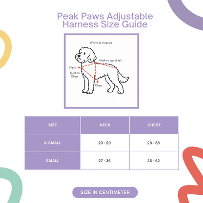 Peak Paws Adjustable Harness - Burgundy - Woofingdales.co.uk