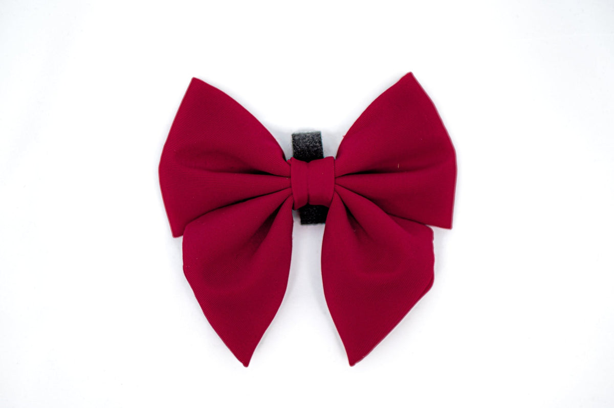 Peak Paws Bow - Burgundy - Woofingdales.co.uk
