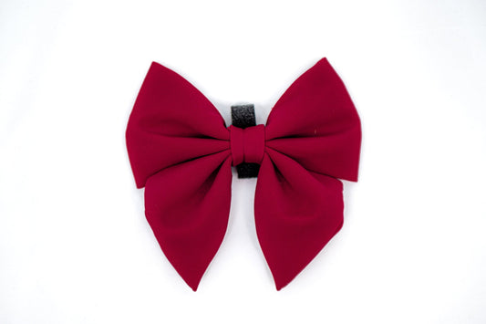 Peak Paws Bow - Burgundy - Woofingdales.co.uk