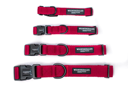 Peak Paws Collar - Burgundy - Woofingdales.co.uk