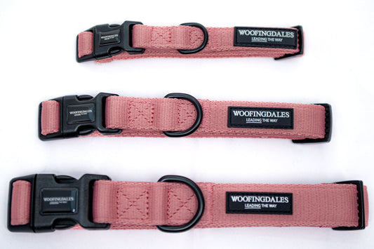 Peak Paws Collar - Dusty Pink - Woofingdales.co.uk