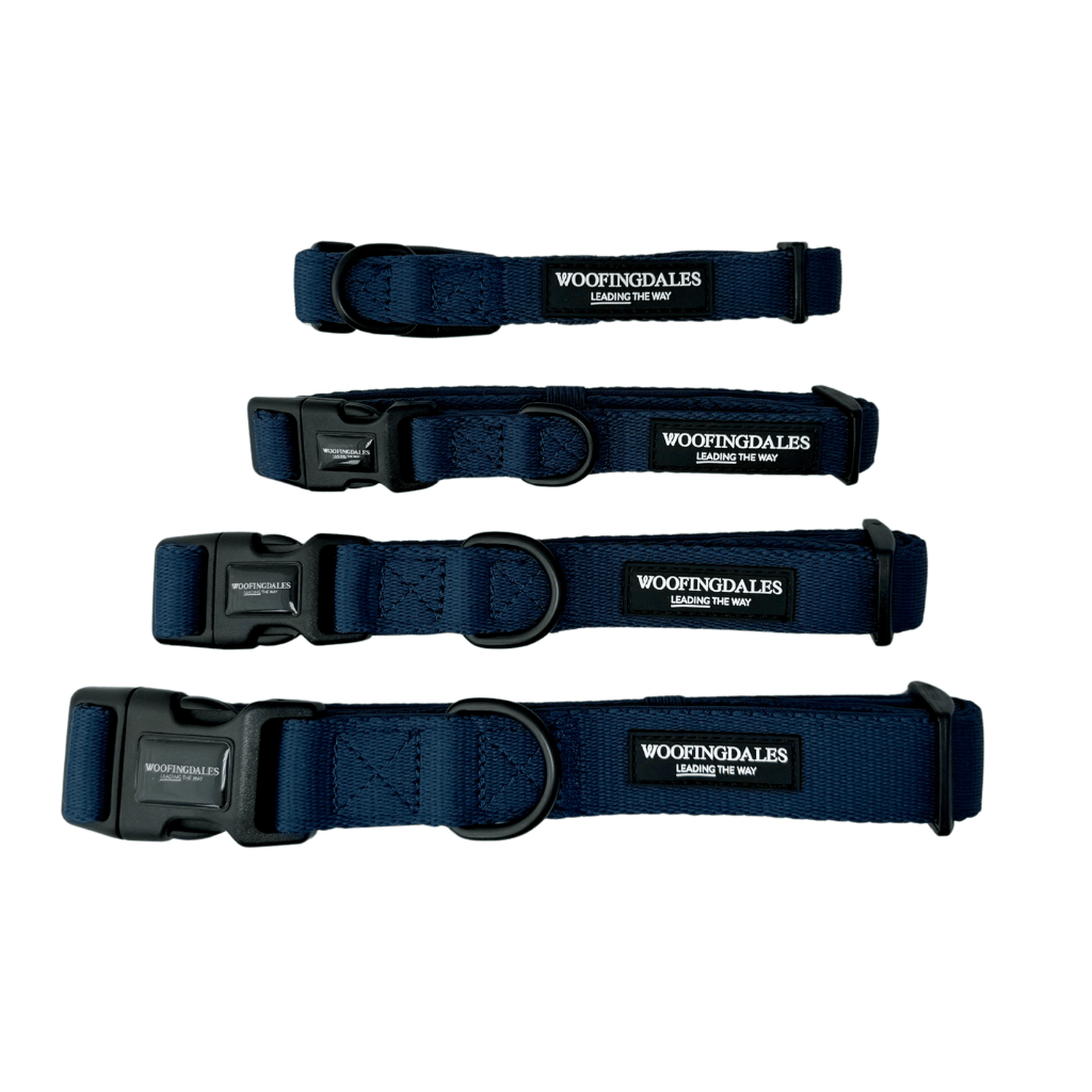 Peak Paws Collar - French Navy - Woofingdales.co.uk