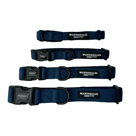 Peak Paws Collar - French Navy - Woofingdales.co.uk
