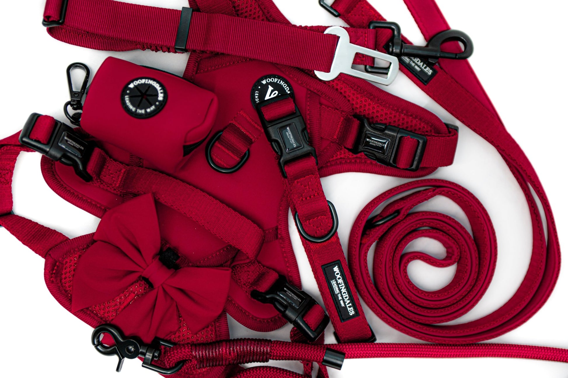 Peak Paws Harness - Burgundy - Woofingdales.co.uk