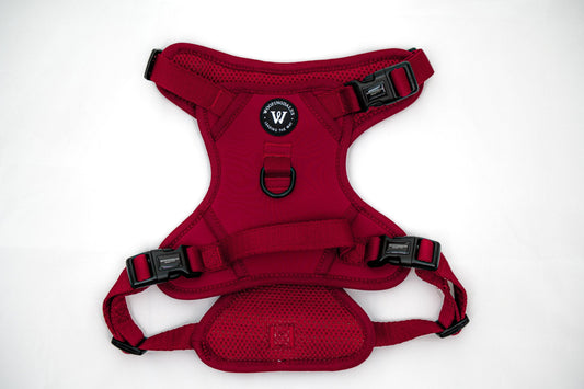 Peak Paws Harness - Burgundy - Woofingdales.co.uk