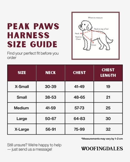 Peak Paws Harness - Fuchsia Pink - Woofingdales.co.uk