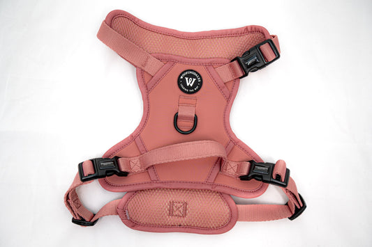 Peak Paws Harness - Dusty Pink - Woofingdales.co.uk