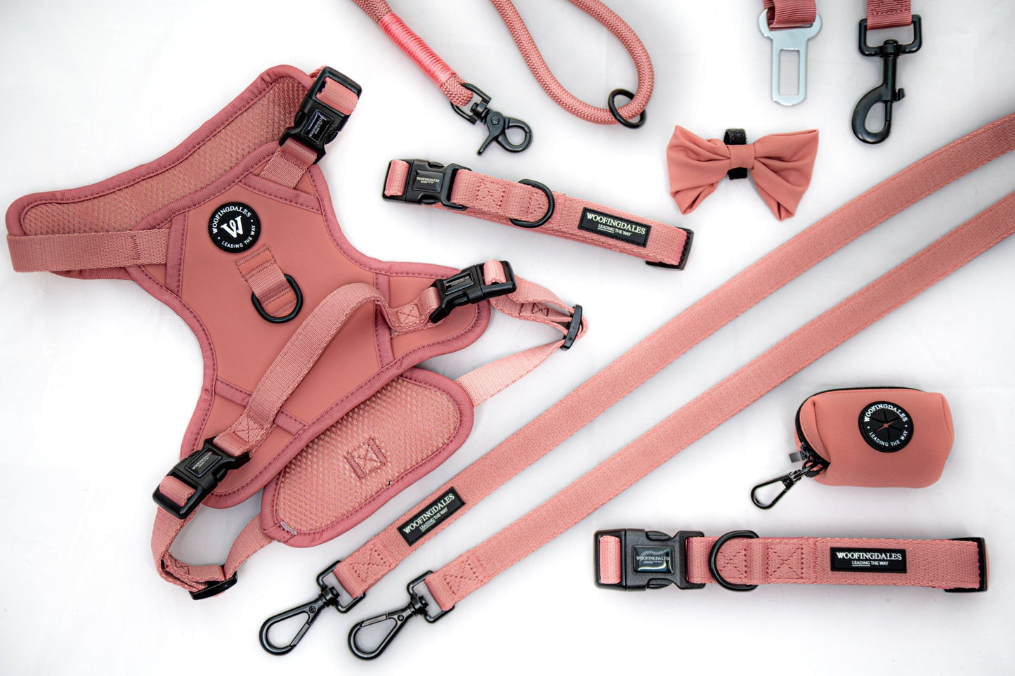 Peak Paws Harness - Dusty Pink - Woofingdales.co.uk