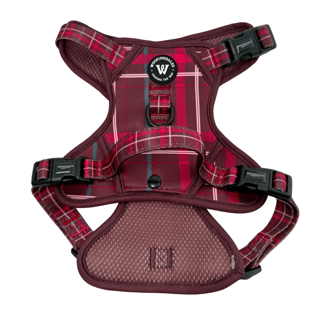 Peak Paws Harness - Mulberry Plaid - Woofingdales.co.uk