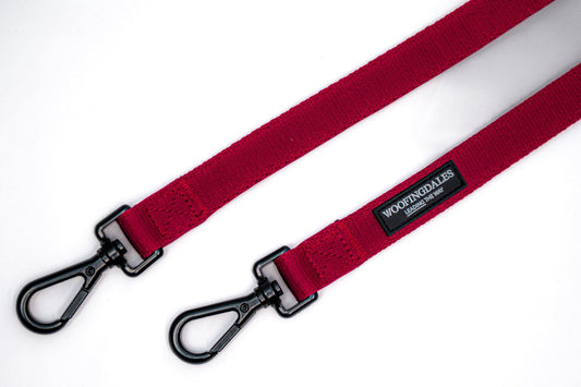 Peak Paws Multiway Lead - Burgundy - Woofingdales.co.uk