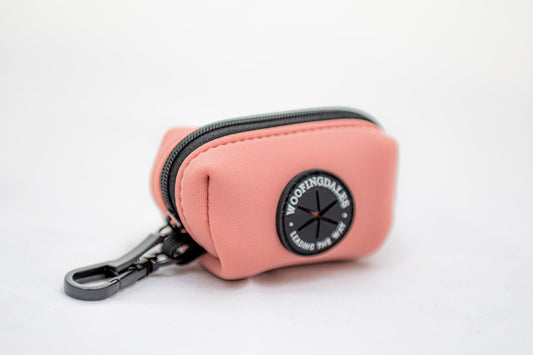 Peak Paws Poop Bag Holder - Dusty Pink - Woofingdales.co.uk