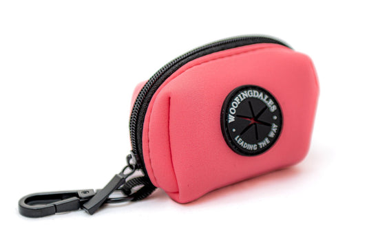 Peak Paws Poop Bag Holder - Fuchsia Pink - Woofingdales.co.uk