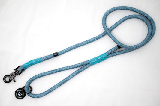 Peak Paws Rope Lead - Blue - Woofingdales.co.uk