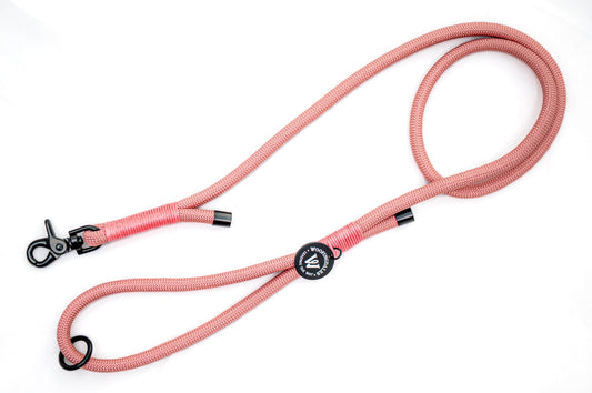 Peak Paws Rope Lead - Dusty Pink - Woofingdales.co.uk