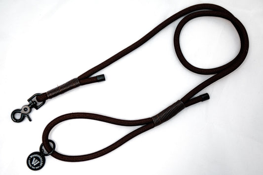 Peak Paws Rope Lead - Espresso - Woofingdales.co.uk