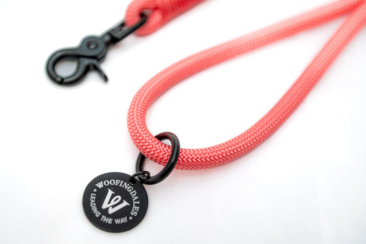 Peak Paws Rope Lead - Fuchsia Pink - Woofingdales.co.uk