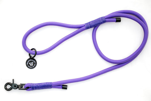 Peak Paws Rope Lead - Violet - Woofingdales.co.uk