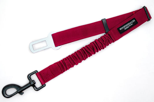 Peak Paws Seat Belt Attachment - Burgundy - Woofingdales.co.uk