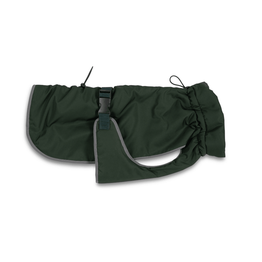 Waterproof Dog Coat - Khaki Green - Woofingdales.co.uk