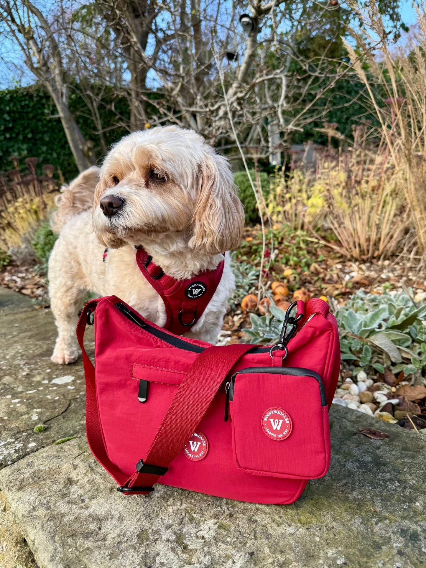 Waterproof Walking Bag - Burgundy - Woofingdales.co.uk