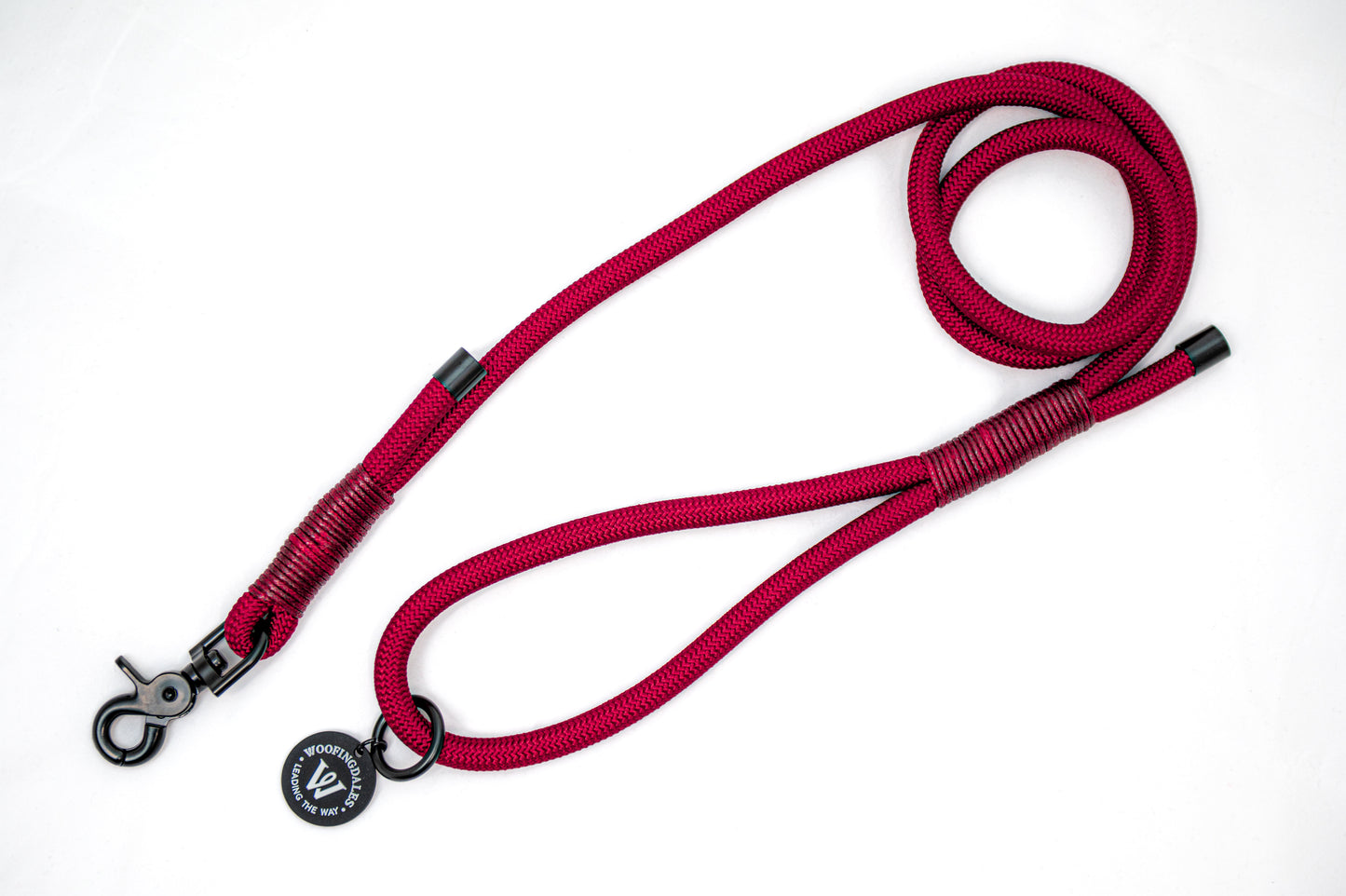 Peak Paws Rope Lead - Burgundy