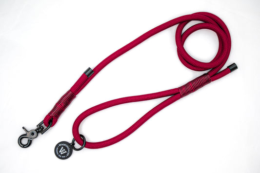 Peak Paws Rope Lead - Burgundy