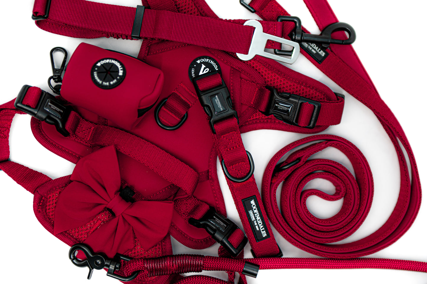 Peak Paws Harness - Burgundy