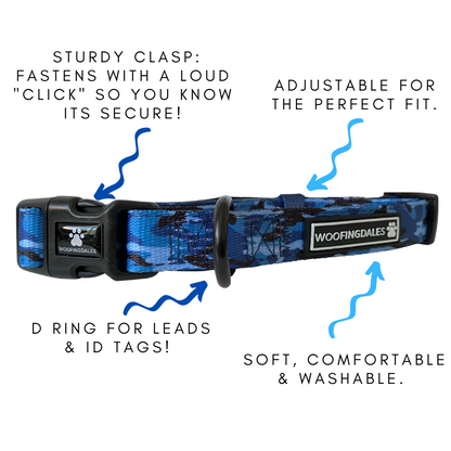 Blue Camo Collar