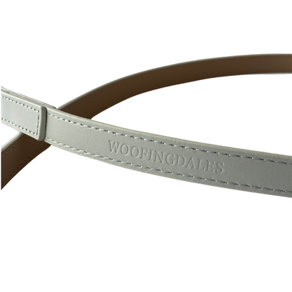 Luxury Leather Dog Lead - Grey