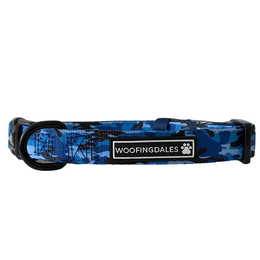 Blue Camo Collar - Woofingdales.co.uk