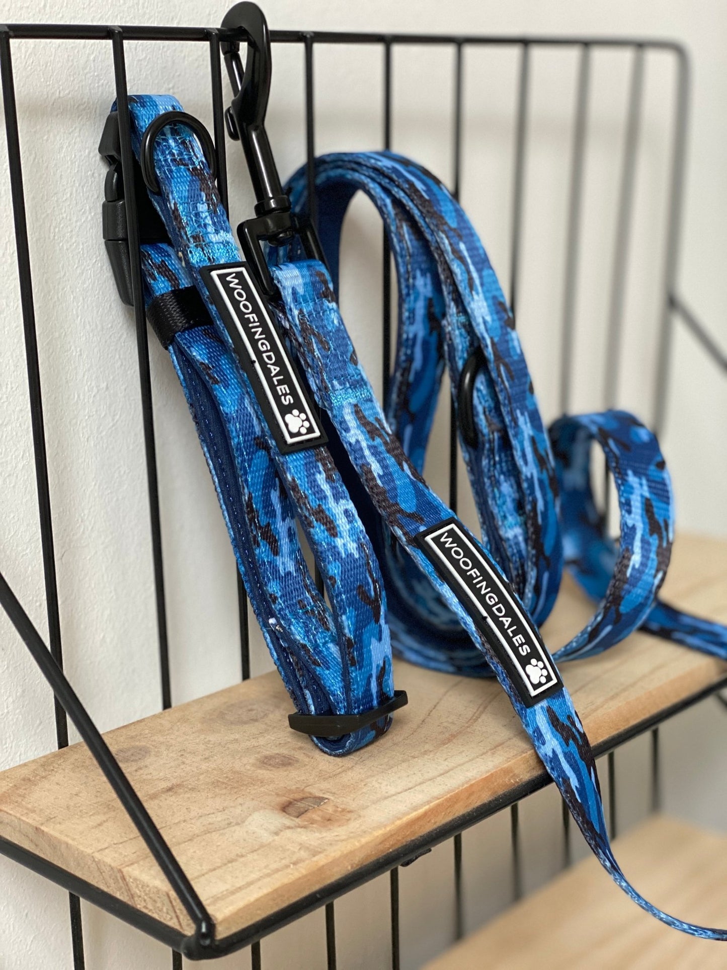 Blue Camo Lead - Woofingdales.co.uk