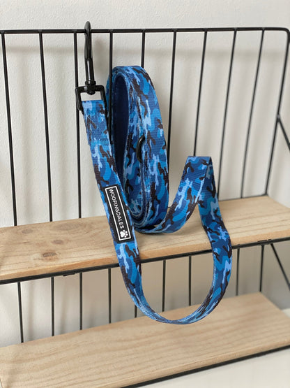 Blue Camo Lead - Woofingdales.co.uk