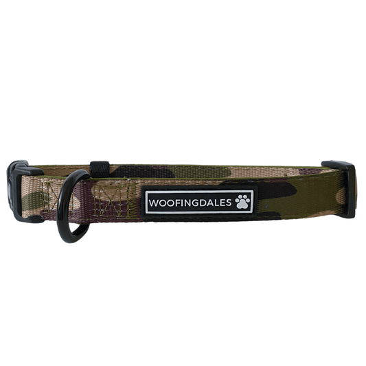 Green Camo Collar - Woofingdales.co.uk