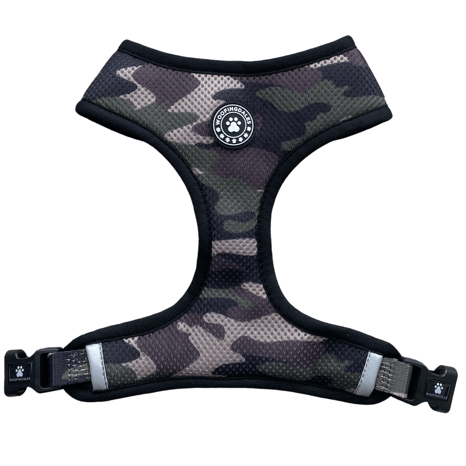 Green Camo Reversible Harness - Woofingdales.co.uk