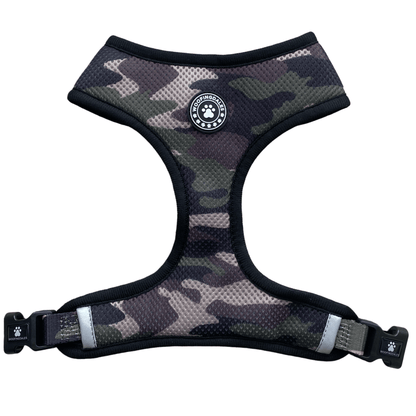 Green Camo Reversible Harness - Woofingdales.co.uk