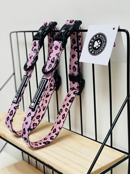 Leopard Collar - Pink - Woofingdales.co.uk